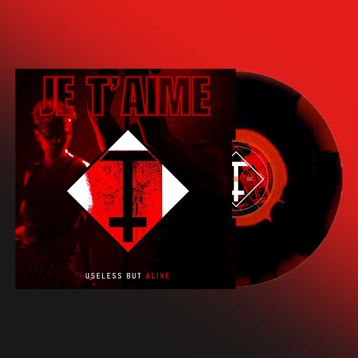 Je T'Aime - Useless but Alive / Limited Black & Red Swirl