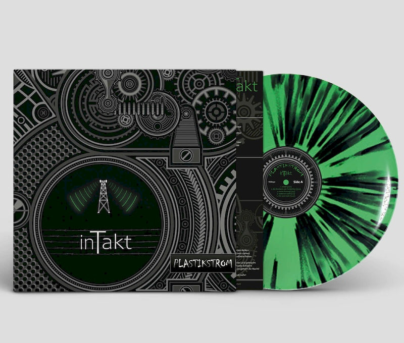 Plastikstrom - InTakt / Limited Clear Green with Black Splatters
